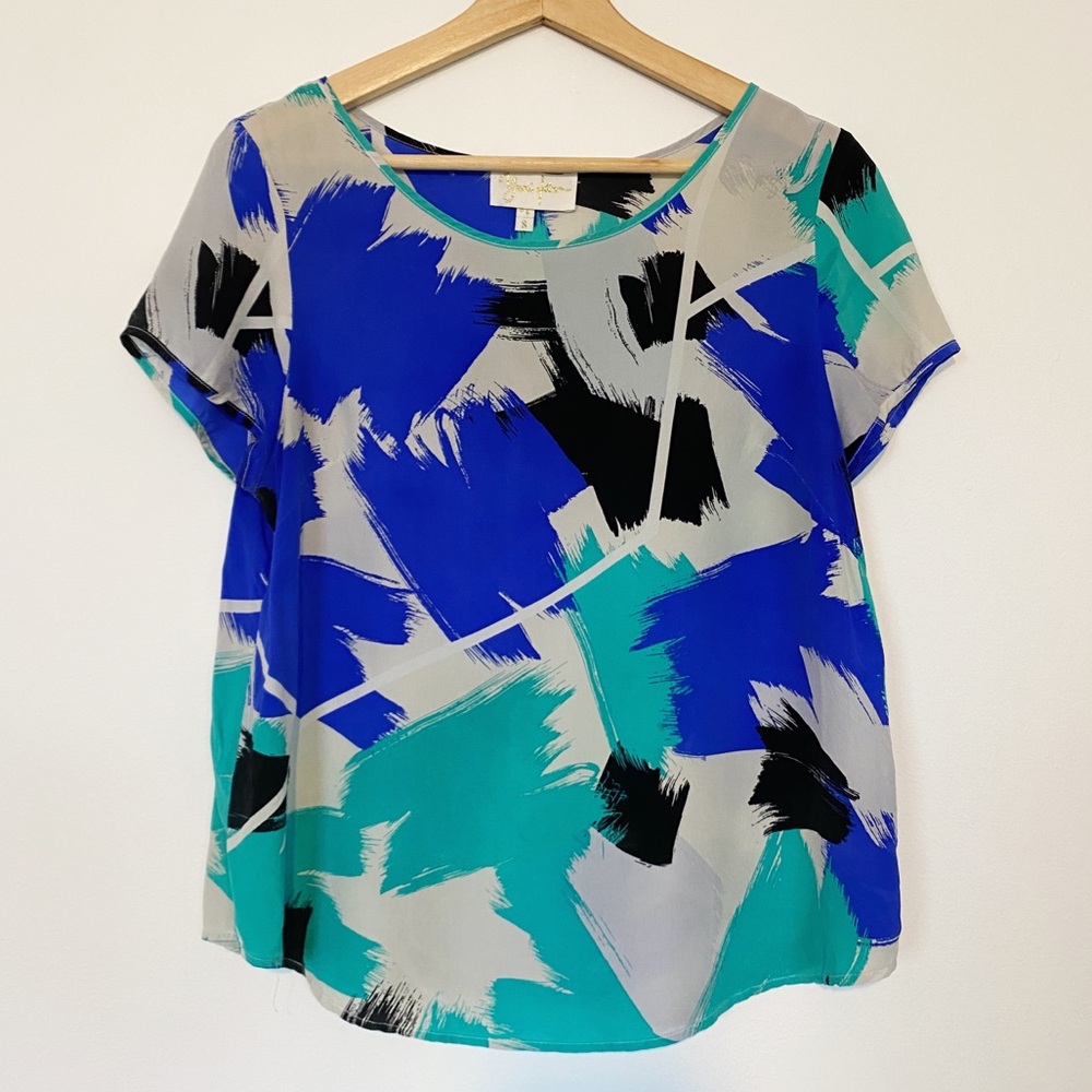 Korean Vintage Silk top